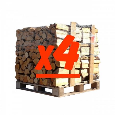 Troncs d'arbre de 50 cm : 4 palettes - 2 en chêne blanc + 2 en hêtre/charme